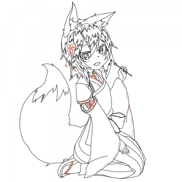 Раскраска аниме Сэнко Сан