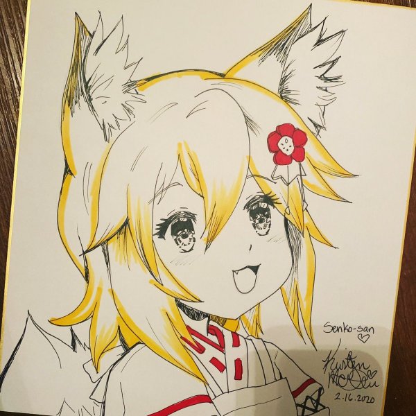 Сэнко арт карандашом