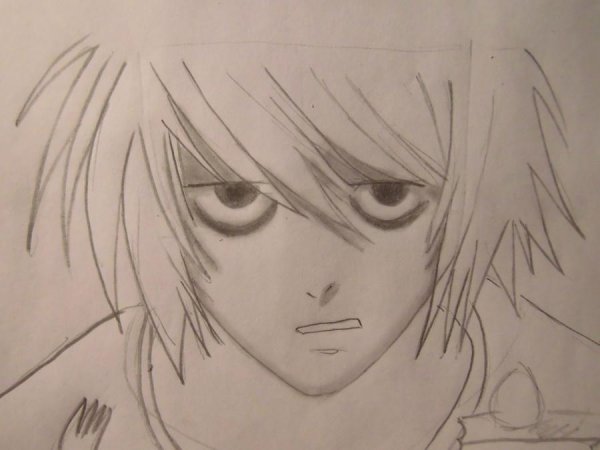 Персонажи из аниме тетрадь смерти для срисовки