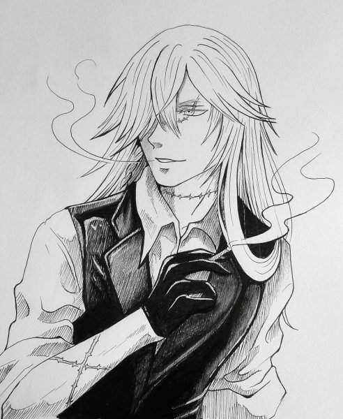 Гробовщик темный дворецкий скетчи