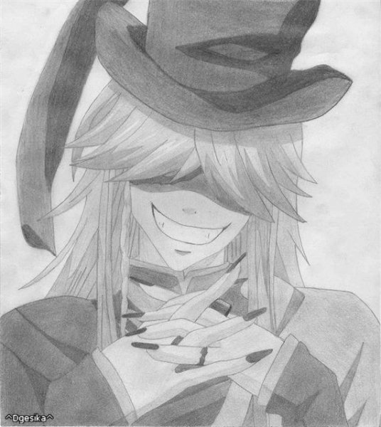 Раскраска темный дворецкий Гробовщик