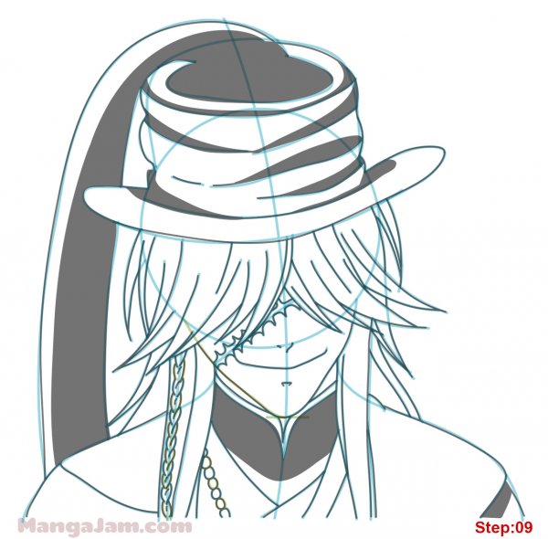 Раскраска темный дворецкий Гробовщик