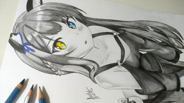 Нарисовать аниме девушку