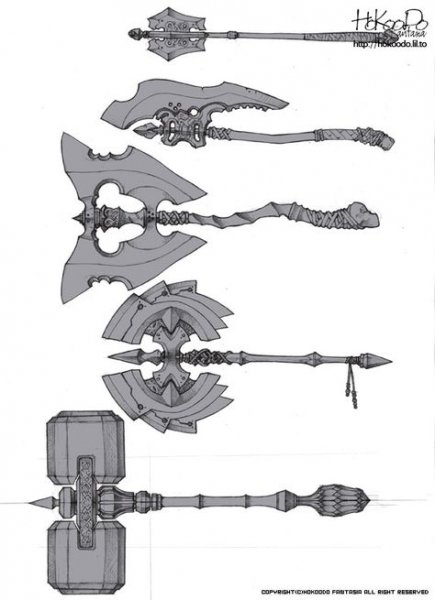 Боевые молоты концепт арты