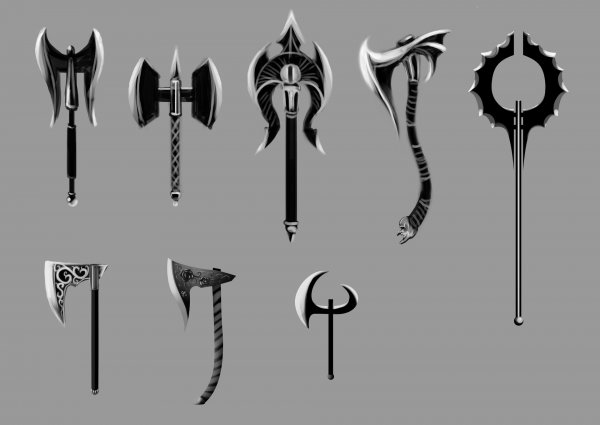 Крутые топоры из аниме