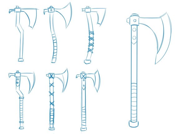 Секира чертеж