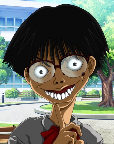 Аниме лицо в очках