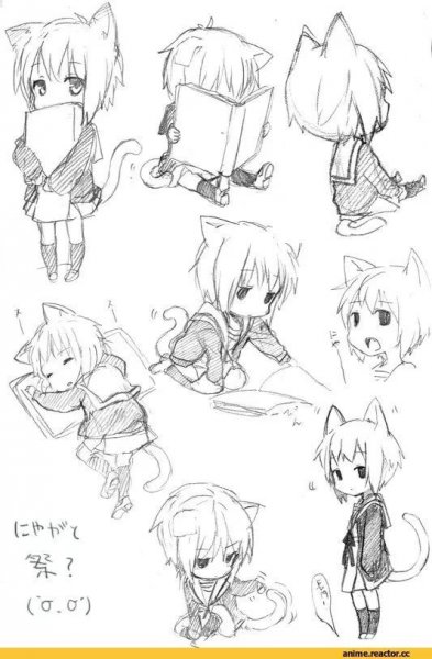 Наброски для рисования Чиби