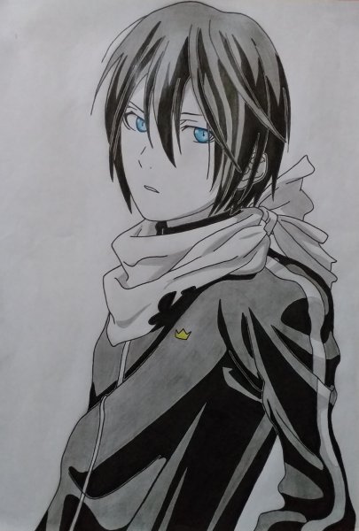 Нарисовать Ято Бездомный Бог