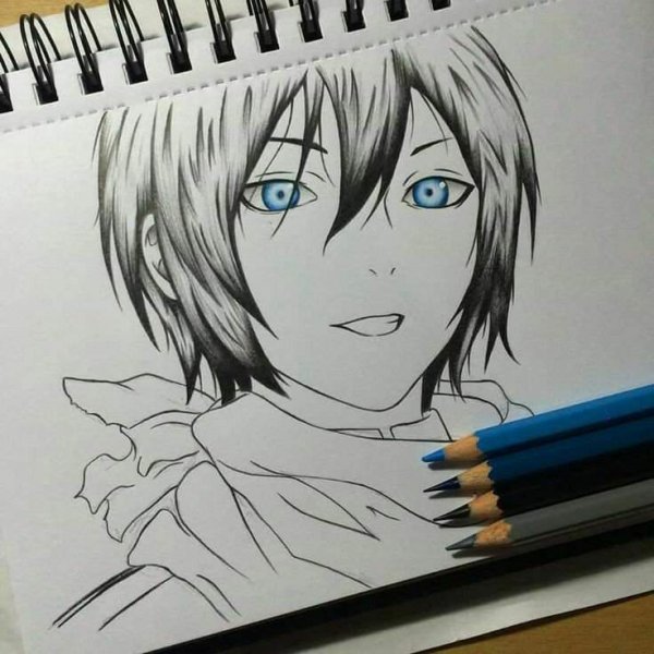 Нарисовать Ято Бездомный Бог