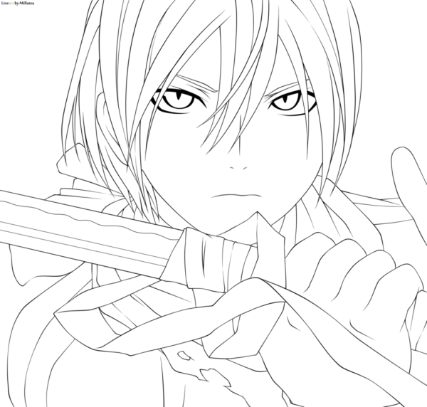 Раскраски аниме Бездомный Бог Ято