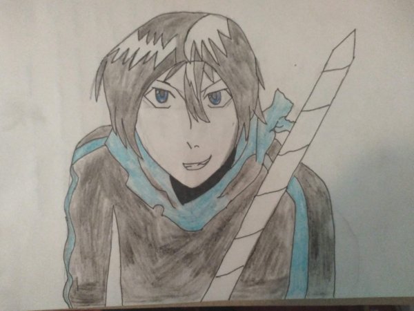 Срисовать аниме Бездомный Бог