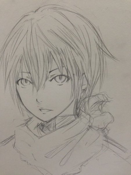 Бездомный Бог Ято карандашом