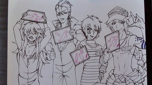 Нанбака карандашом