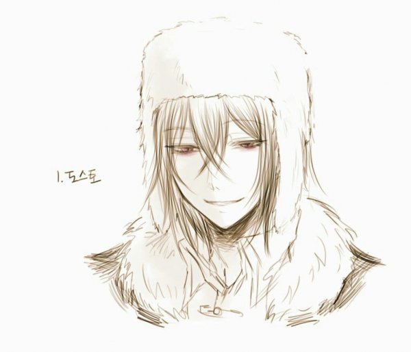 Фёдор Достоевский Великий из бродячих псов карандашом