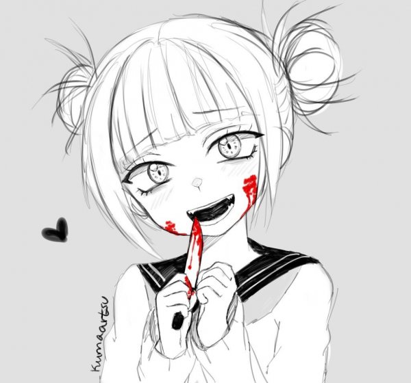 Аниме сумасшедшие карандашом