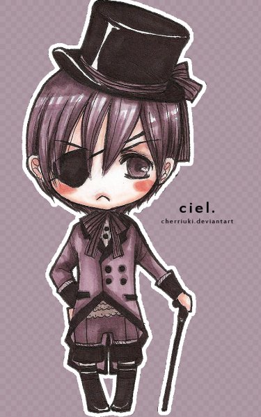 Темный дворецкий рисовать Сиэль