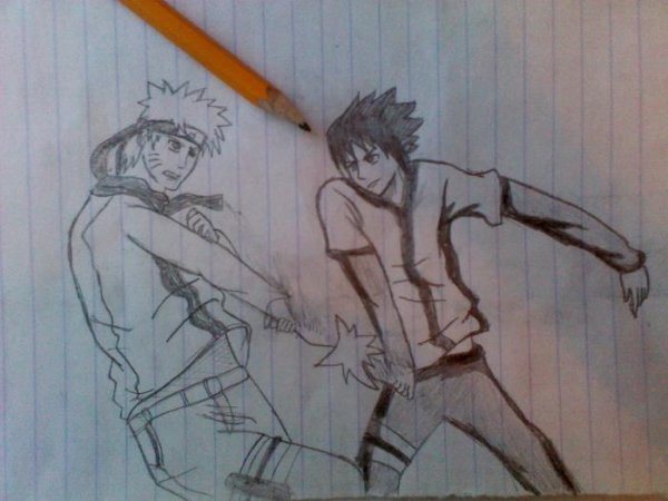 Бой рисунок аниме