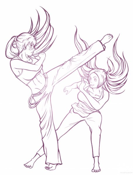 Нарисовать драку