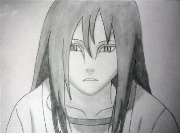 Орочимару из Наруто карандашом