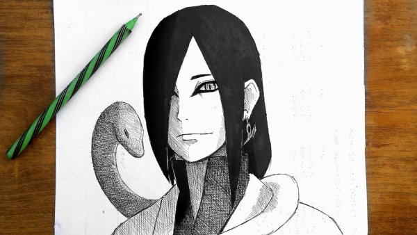 Орочимару в Боруто для срисовки