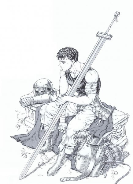 Гатс из манги Берсерк