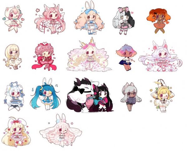 Стикеры для распечатки аниме