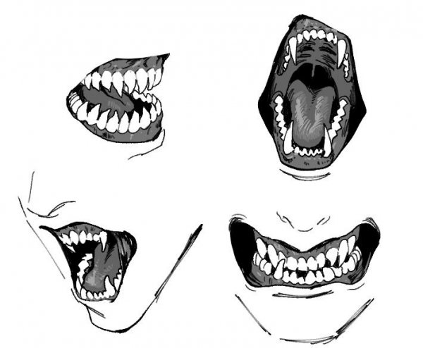 Челюсть монстра референс