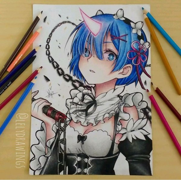 Ре Зеро рем зарисовки