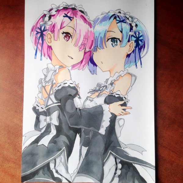 Рем и рам арт на темном