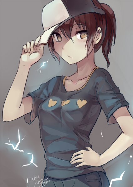 Аниме девушки в брюках