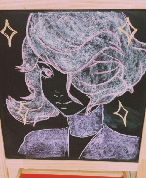 Аниме рисунки мелками