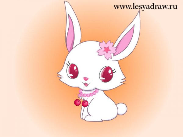 Зайчик рисунок аниме