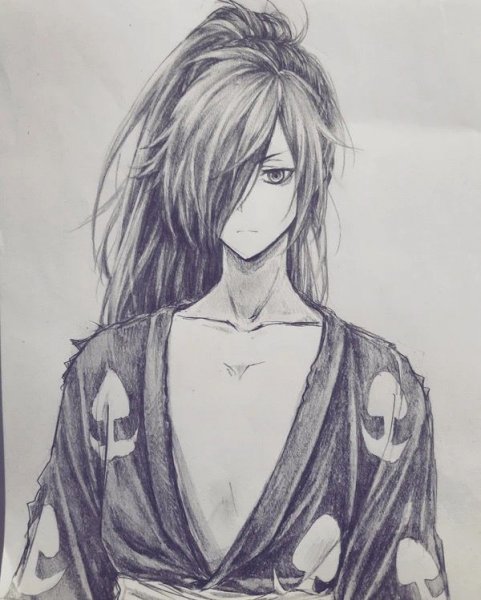 Хяккимару карандашом