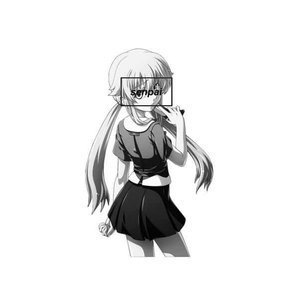 Девушка говорит семпай