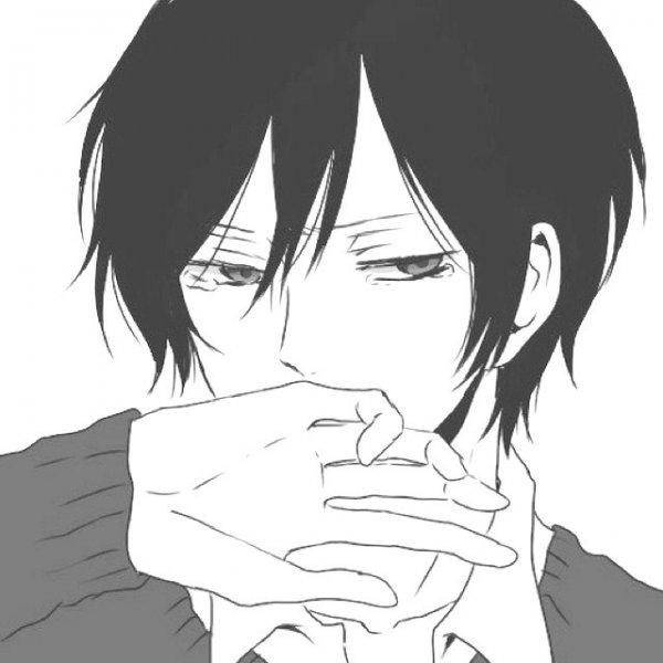 Аниме парень задумчивый