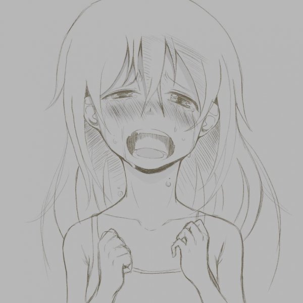 Заплаканное лицо аниме