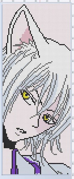 Вышивание крестом аниме