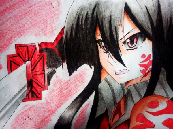 Убийца акаме акаме карандашом