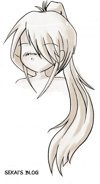 Волосы для рисования аниме