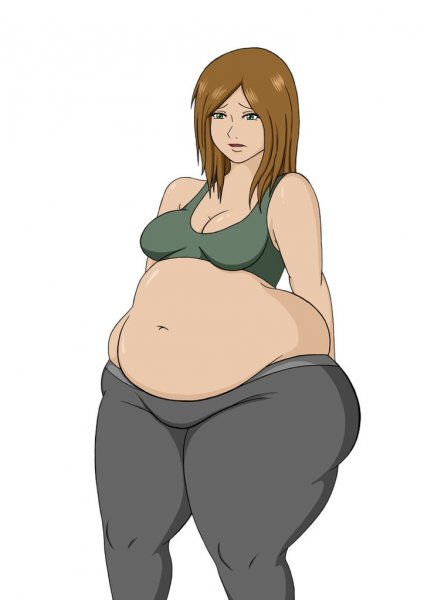 Chubby belly аниме Weight gain Manga