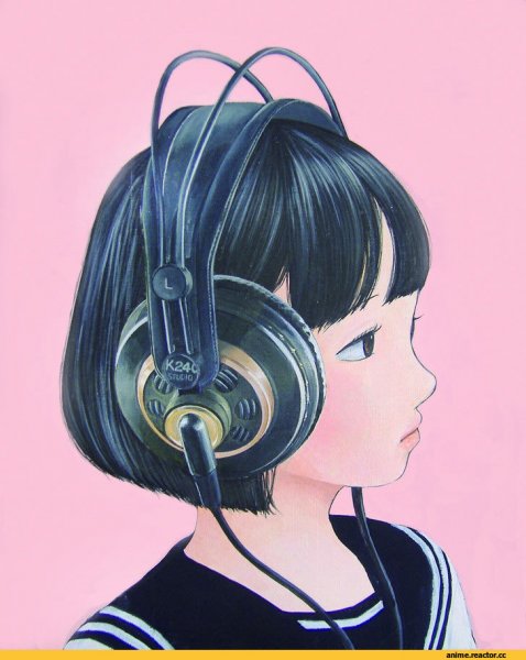 В наушниках арт