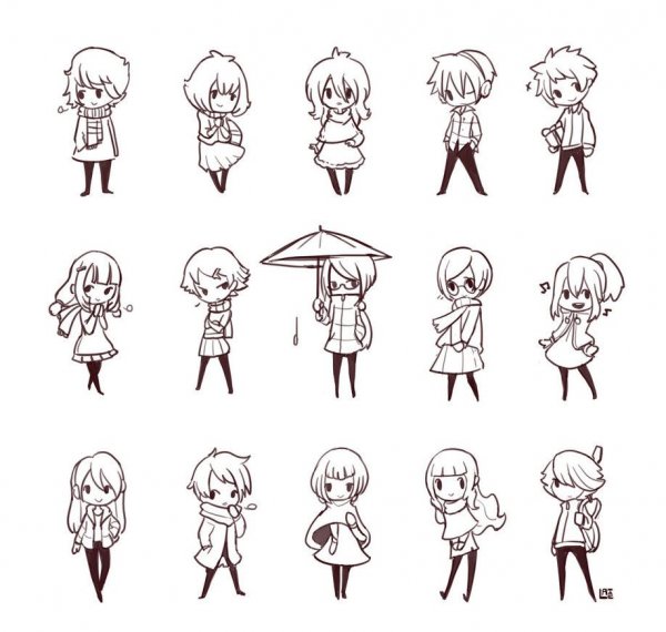 Чиби стиль рисования