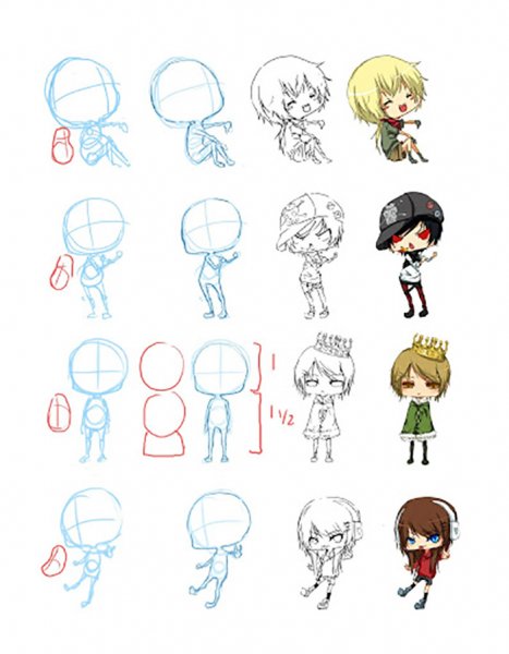 Схема рисования Чиби