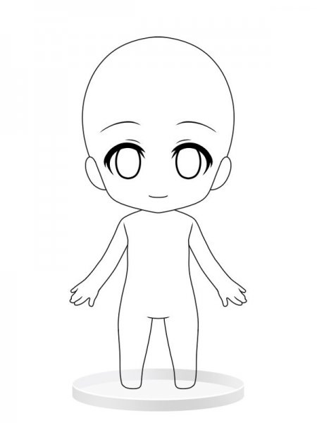 Фигуры Чиби для рисования