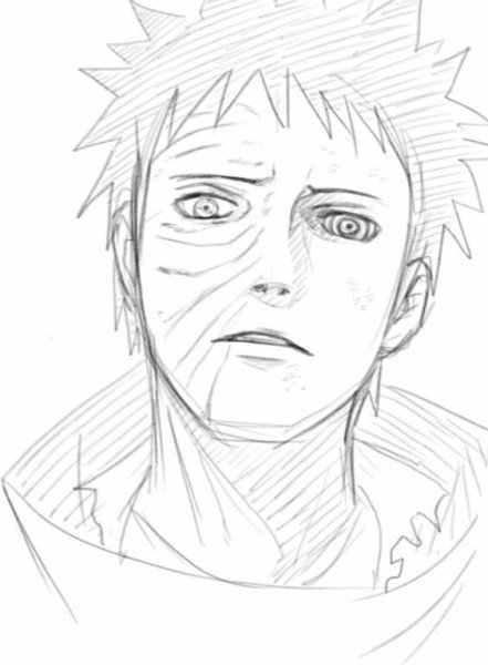 Обито Учиха эскиз