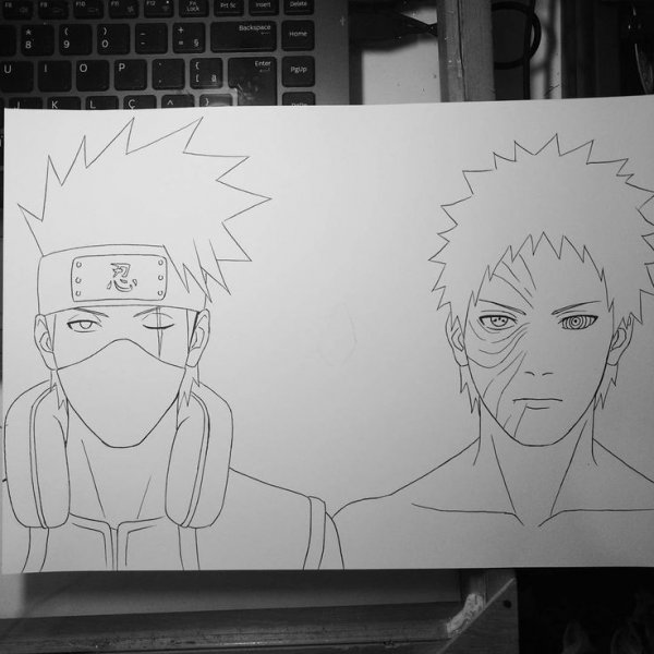 Скетч Обито и Какаши