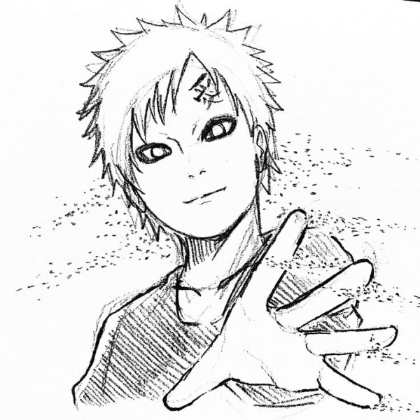 Гаара и Наруто