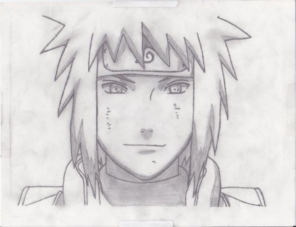 Минато Намикадзе рисунок карандашом