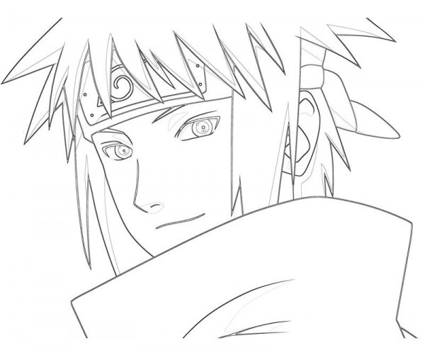 Минато Намикадзе карандашом